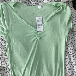 Green Scoop top from Pacsun Basics